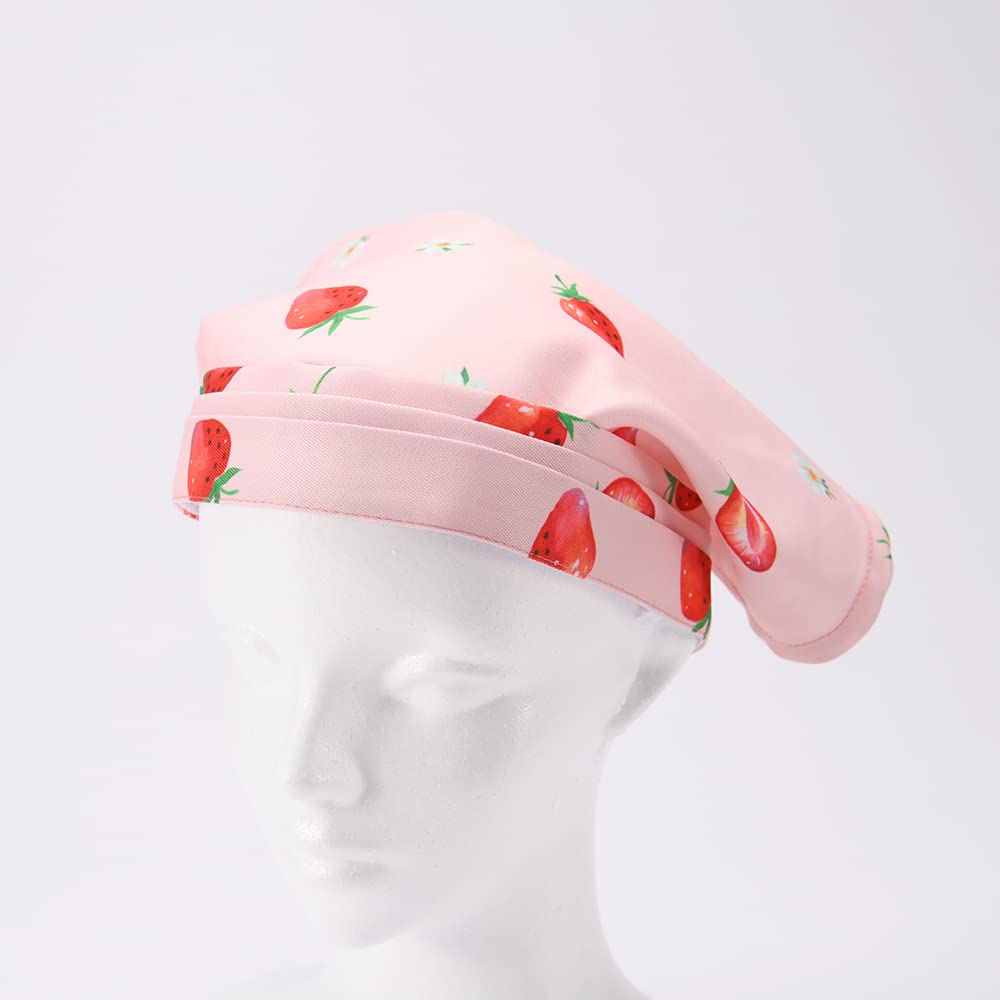 Yakusel Set Schürze für Kinder mit Aufbewahrungshöhe Kordelzug Kochen Erdbeere und 50518 3-teilige Tasche, 120-150cm, Bandana, Tasche, Klasse, L, Blume,