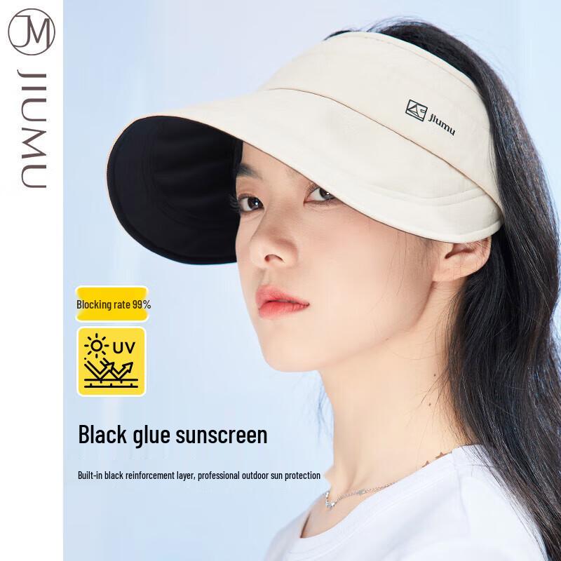 JIUMU Women's Summer UV Protection Sun Visor Hat CW127