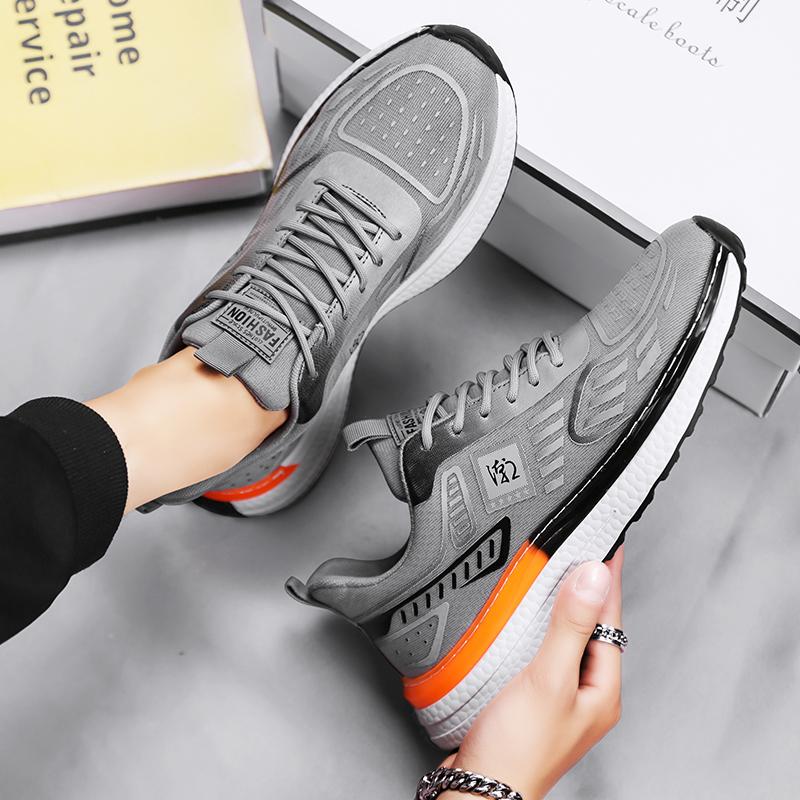 Men's breathable mesh sports shoes summer non-slip soft-sole comfort outdoor casual running shoes fashion student exam sneakers