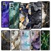 Watercolor Marble Phone Case For Xiaomi Redmi Note 14 13 5G 10 11 12 Pro Plus 4G 14C 13C 12C 10C Black Cover