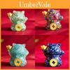 Riempimento in Resina Cristallo Naturale Statuetta Maneki Neko Decorazione per la Casa Regalo per Appassionati di Feng Shui