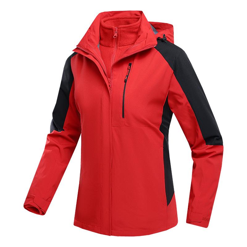 Detachable Unisex 3-in-1 Warm Workwear: Windproof, Wear-Resistant Two-Piece Outdoor Mountaineering Set