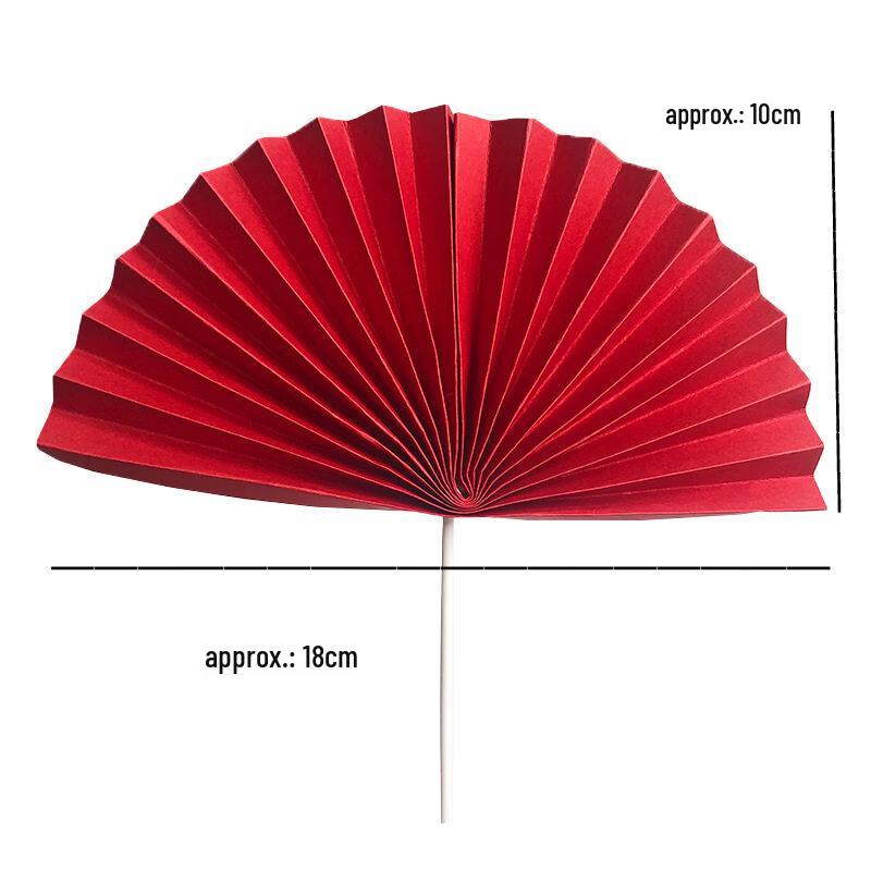 LIEI Baking Cake Folding Fan Decoration