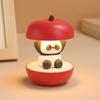 Apples Panda Night Light USB Rechargeable LED Bedside Lamp Ambient Light Christmas Festival Cute Mood Light for Bedroom Desk Decor