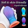 Liquid Silicone Glowing Anal Plug Dilator Adult Sexual Wellness Toy