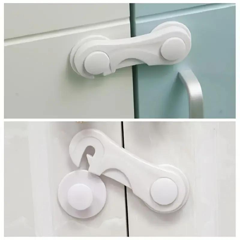 5Pcs Child Security Protection Lock Protection Kids Drawer Home Anti-open Cabinet Kids Door Refrigerator Safety Lock Buckle