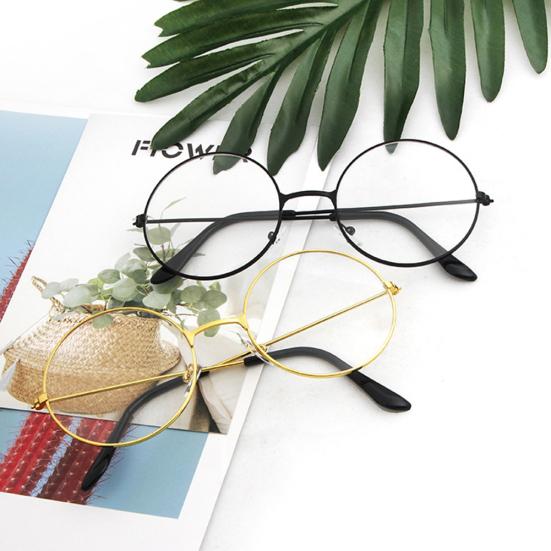 Vintage Women Men Round Circle Metal Spectacles Optical Glasses Eyeglasses Frame