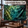 Octopus Sea Life Theme Throw Blanket Custom Name Text Personalized Blanket Soft Cozy Blanket for Home Sofa Bed