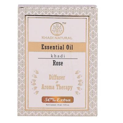 Rose Essential Oil| Hydrates Skin| Aromatherapy| Stress-relieving properties|Natural and Therapeutic| 15 Ml