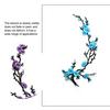Fabric Applique for DIY Projects Cherry Blossom Patches Clothing, Vintage Plum Sewing Patches, Iron On Flower Jackets Floral Appliques Jeans