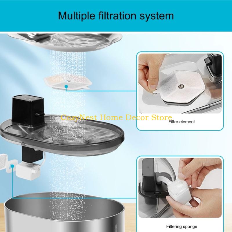 92MF Replacement Filter Cartridges Multilayer Filtration Cats Water Dispenser Filter Premium Filtration System Accessories