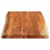 Tabletop 110x60x2.5cm Rectangular Solid Acacia Wood Live Edge