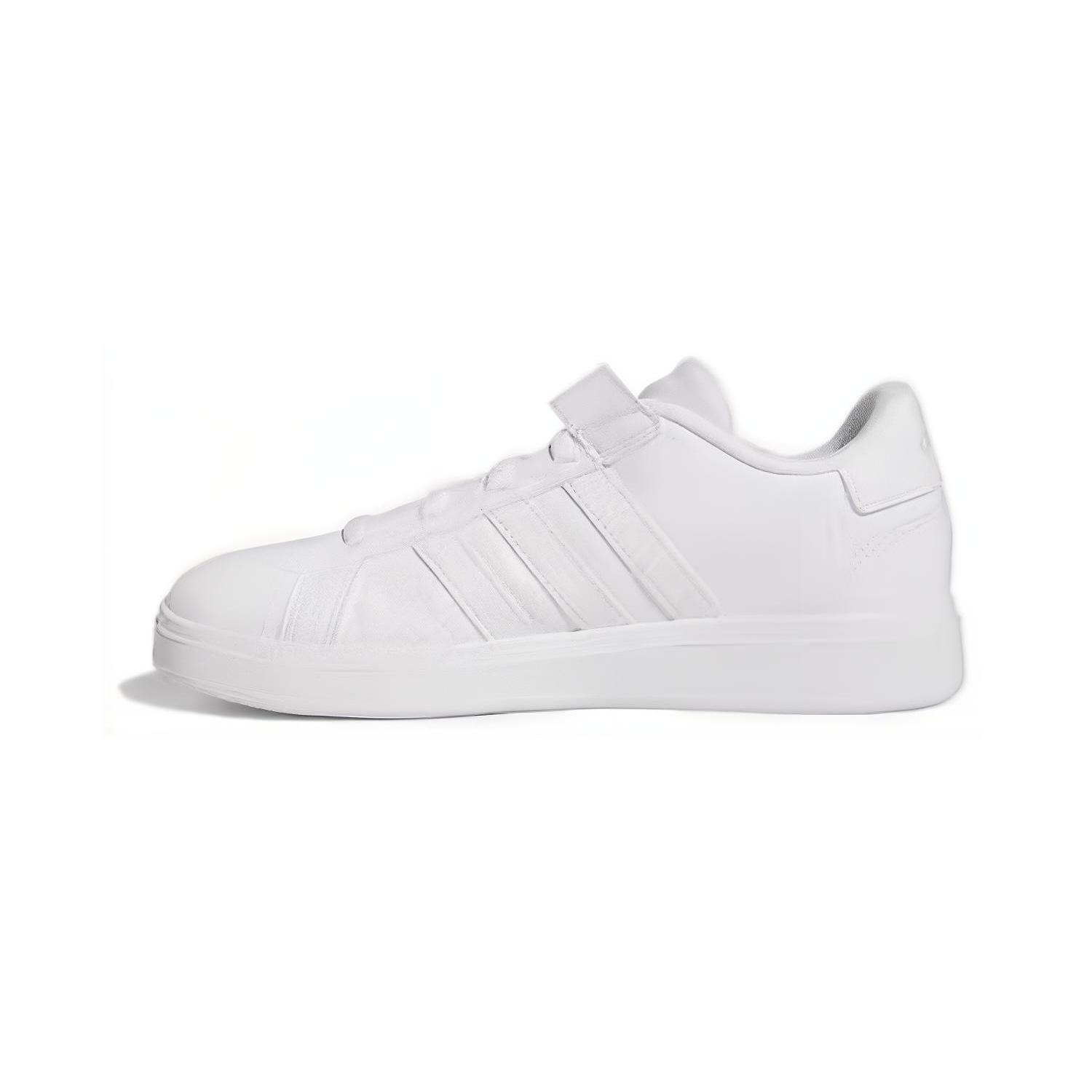 

Adidas GRAND COURT Abrasion Resistant Low top Kids Skateboarding Shoes White Children Aged 3 7 Years Old FZ6160 30.5