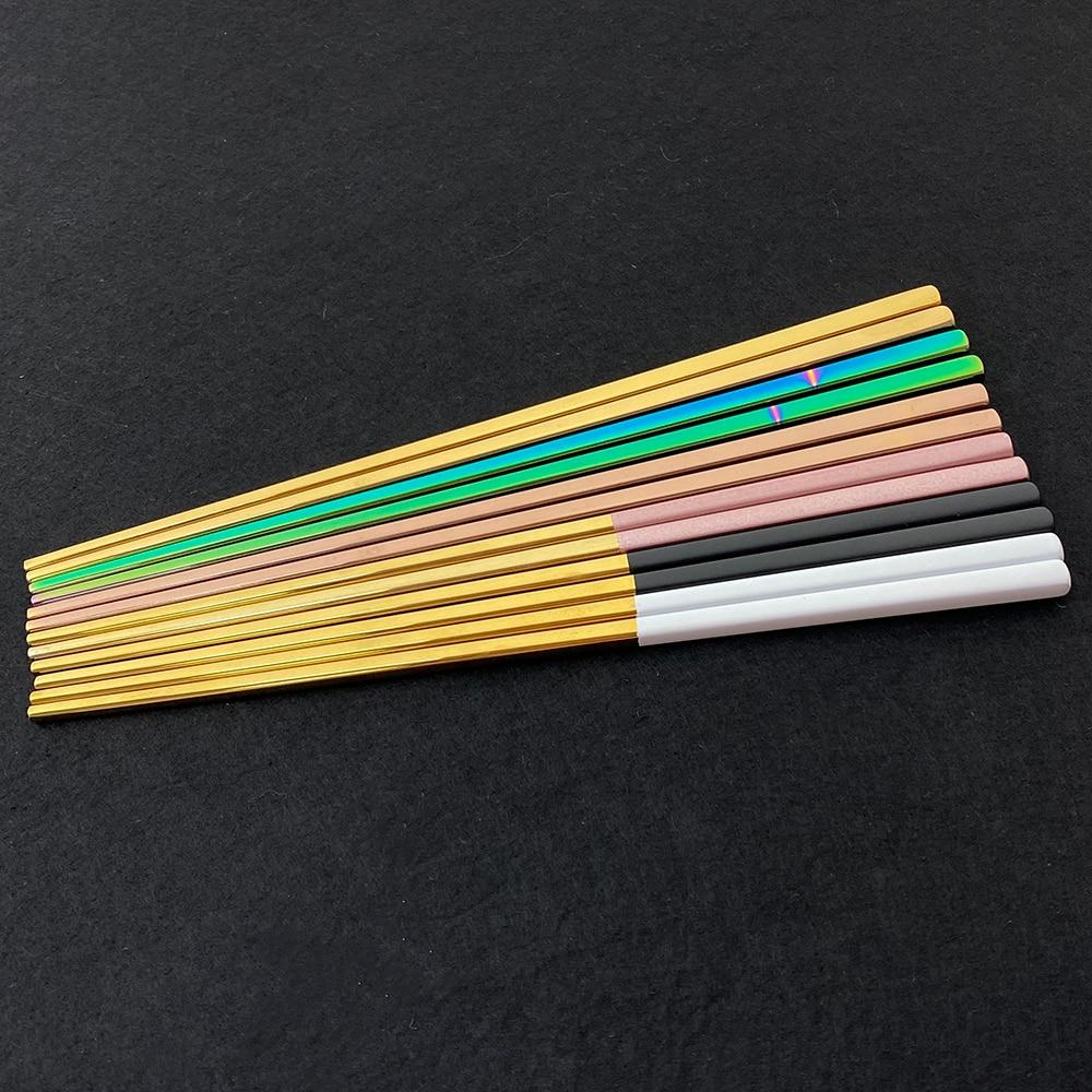 10 пар многоразовых квадратных палочек для еды 23 — фото 9