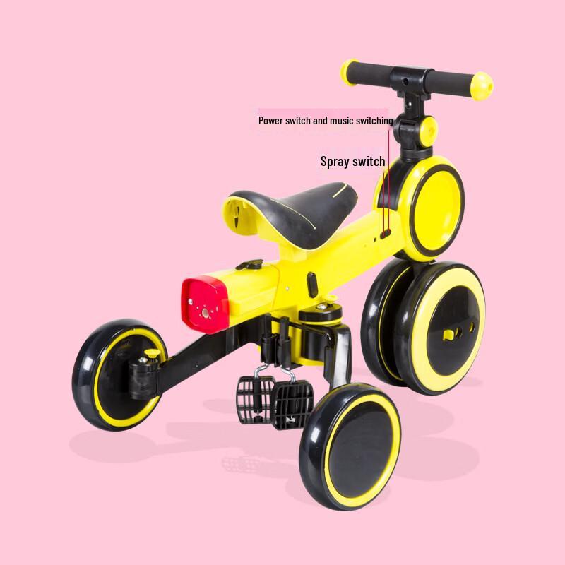 Kids' 3-Wheel Scooter Tricycle with Lights