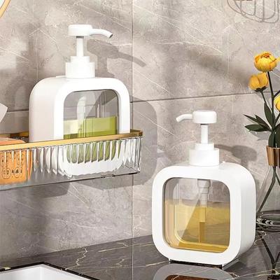 PET Plastic 300ml, 500ml Square Shampoo Bottle, Shampoo Bottle, Transparent Portioning Bottle, Soap Dispenser, Reusable