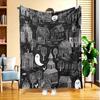 1 Halloween Night Scene Flannel Blanket, High-Definition Digital Print, Suitable for All Seasons, Sofa Throw, Skin-Friendly and Soft 100% Polyester Fi