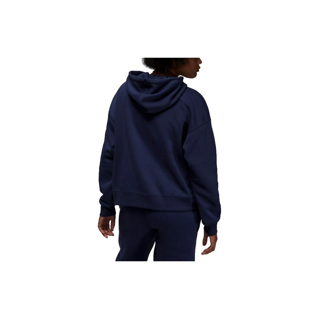Jordan Brooklyn Fleece-Lined Thick Knit Pullover Hoodie Women Tops Blue DQ4459-410