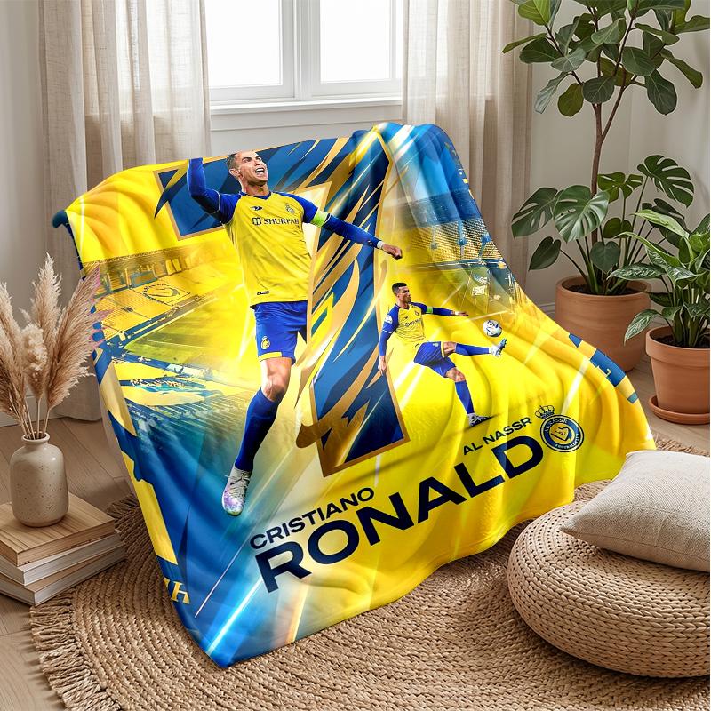 Cristiano Ronaldo Theme blanket Soft Flannel Blanket Plush Throw Blanket Cozy Sofa Bed Blanket for Home Decor