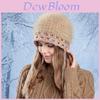 Plüsch-Strickmütze mit Wärme für die Winter- und Herbstsaison