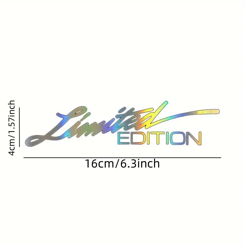 2PCS Motorcycle EDITION Creative Vinyl Sticker Window Sticker Car-styling Decoration Reflective Laser Decal For Car Accessories