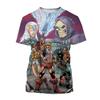 Anime Masters of the Universe 3D Printed T-shirt He-Man Fashion Men's Women Kids Casual Street Short-sleeved Top