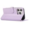 R20 for iPhone 12/12 Pro Case Folio PU Leather Splicing Rhombus Wallet Phone Cover