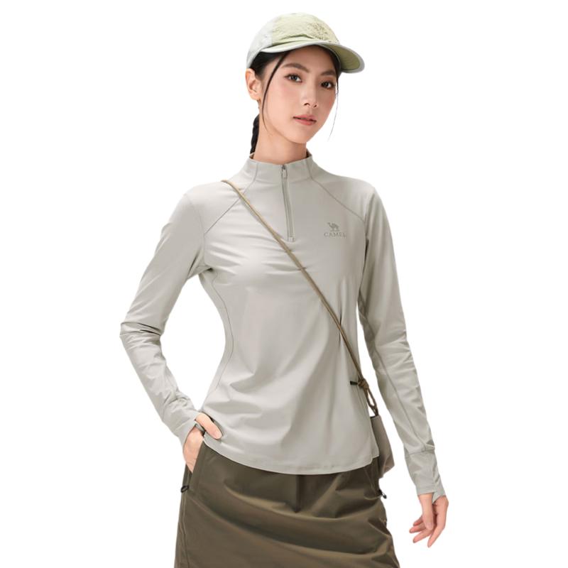 Camel Outdoor UV Protection Cool Touch Elastic Quick-Dry Long Sleeve T-Shirt XL