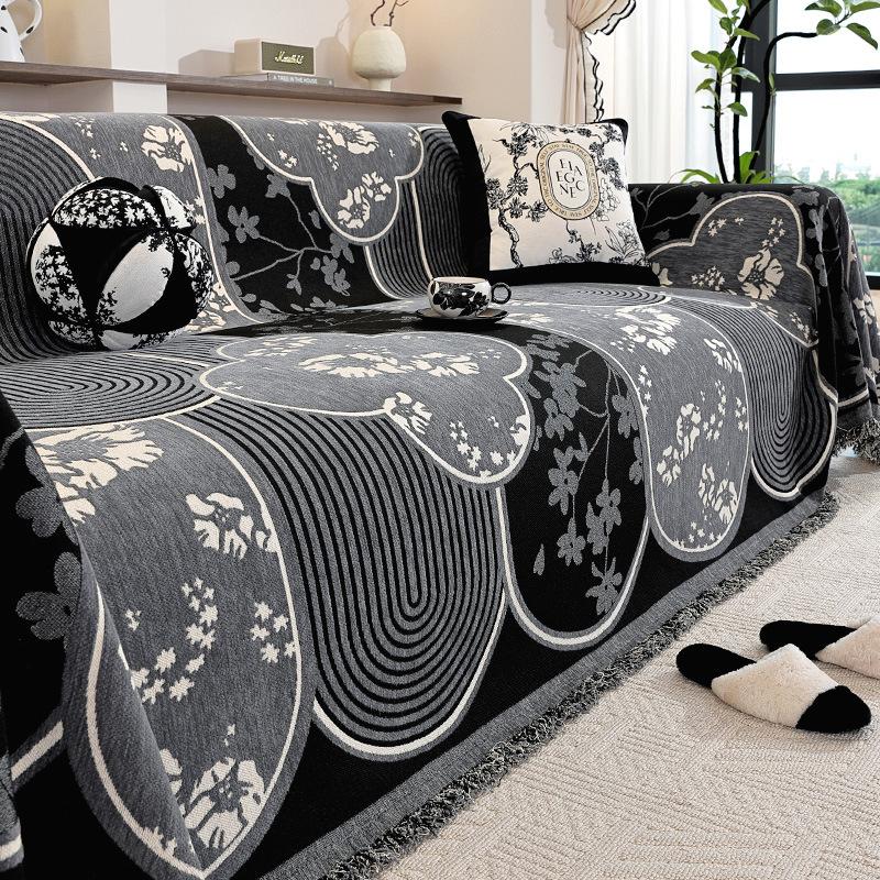

Ретро ткань для чехла дивана универсальна для всех сезонов, чехол для дивана 2025 новое высококачественное одеяло, цельное покрывало для дивана 180*200cm