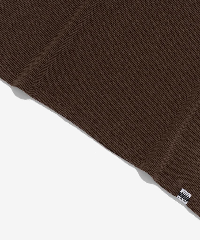 CARGOBROS Acs Henley Neck Short Sleeve T-Shirt (Brown)