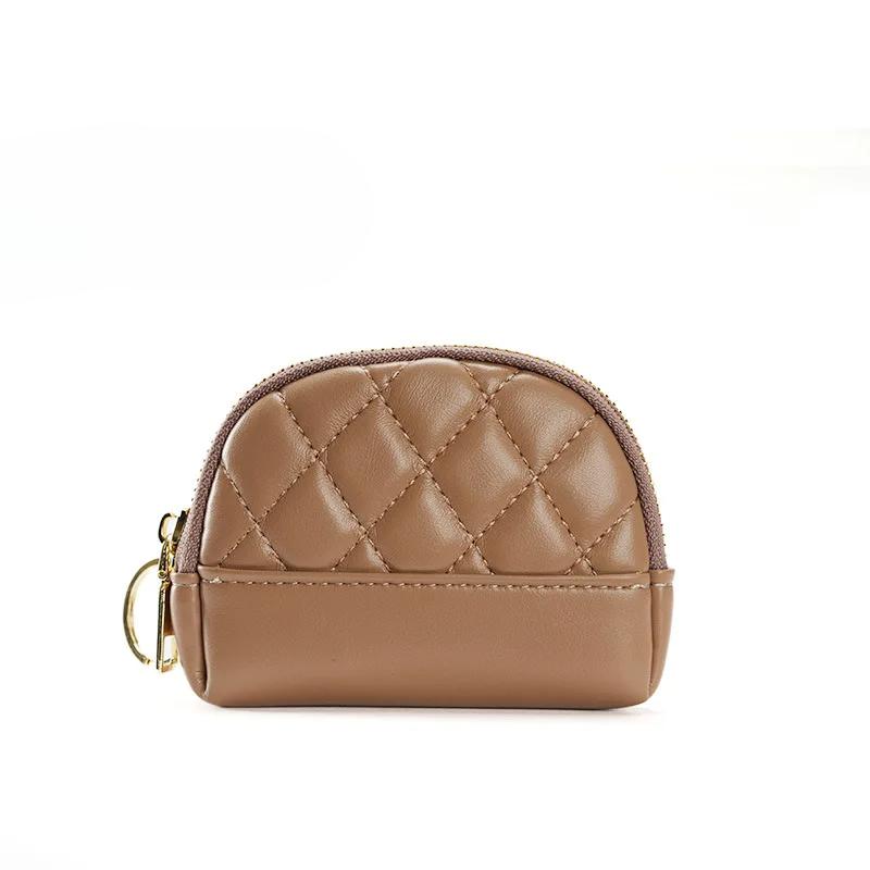 Przenośna PU Skórzana Portmonetka w Stylu Saszetki na Zamek Błyskawiczny Mini Torba do Przechowywania Etui na Karty Miękka Słodka Portfel Zero Torba na Słuchawki