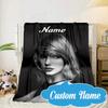 Custom Name Taylor Art Blanket bed sofa Blanket Flannel Blanket for Camping, Hiking, Picnic Essentials,gift for Fan family