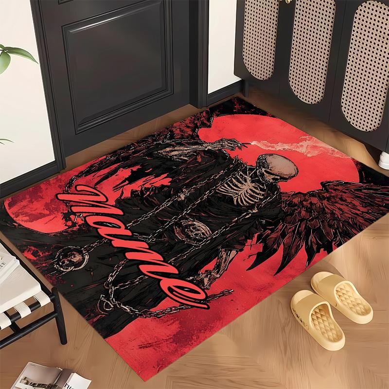 Dark Gothic (14) Personalized Name Office Carpet Stylish Decor for Living Room Bedroom Kitchen