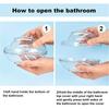 Hamster Bathroom Toilet Pet Sand Basin Transparent Golden Bear Gerbille Squirrel Pet Cage Box Bath Sand House Small Pet Bath