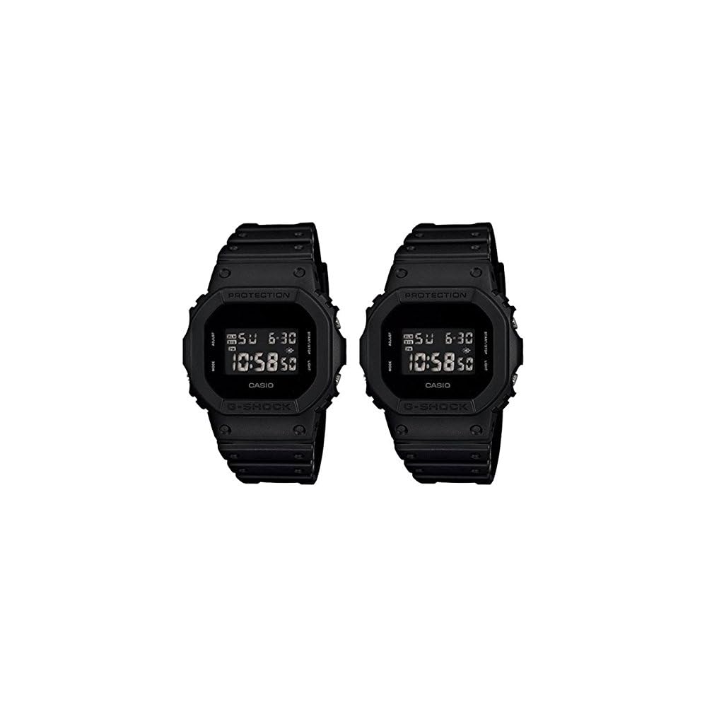 Casio G-Shock Solid Colors Digital Watch 20 Bar Waterproof Black DW-5600UBB-1 with Pair Box