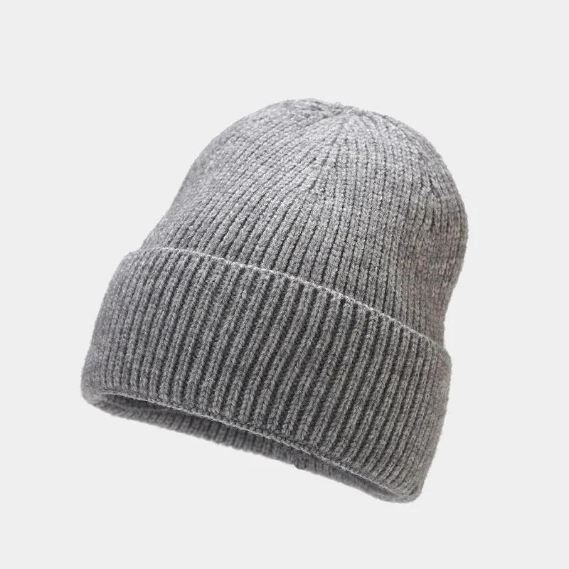 1pc Unisex Autumn Winter Warm Beanie Hats,Solid Color Stretch Knitted Crochet Beanies Hat Caps,Suitable for Daily Wear,Outdoor