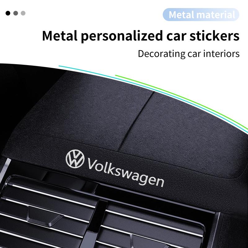 3D Metal Car Emblem Letter Decorative Stickers Badge Decal For Volkswagen VW Passat Golf Tiguan Polo M178 Scirocco Jetta CC Touareg