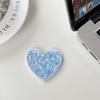Flip Cover Love Mirror Mobile Phone Decoration Paste Desktop Support Watching Drama Epoxy Sequins Xiaoqing Fresh Wind Women'S Models
