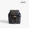 Dual Shoulder Bag, Fashionable Student Backpack, Small Chic Style Chain Bag, Bucket Bag for Women