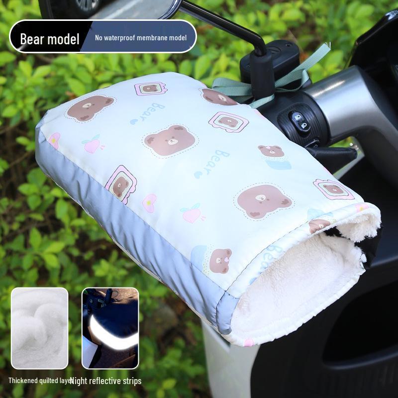 Women's Winter Electric Vehicle Windproof Gloves for Motorcycles & Scooters