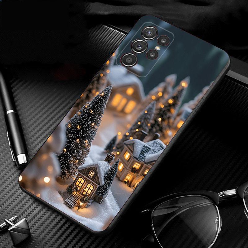 Phone Case For Samsung Galaxy S25 S24 S23 S22 S21 Ultra S24 S23 S22 S21 S25 Plus S24 S25 FE Christmas Tree Light