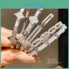 Geometric Zircon Flower Letter Bracelet With Silver Copper Hand Jewelry For Women