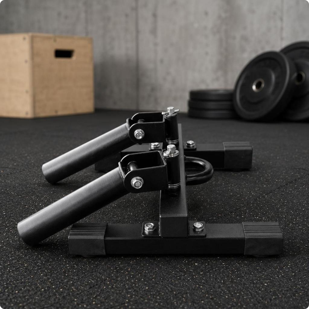Barbell Training Frame Space-Saving Deadlift Black Metal