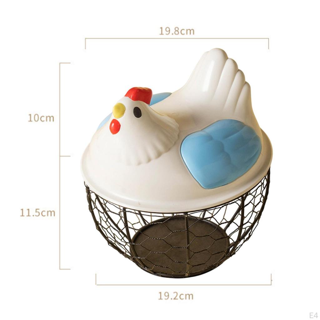 Chicken Egg Basket Countertop Collecting Holder Fresh for Kitchen