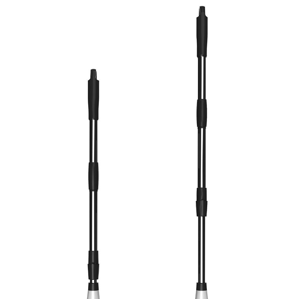 22-25mm Telescopic 3-Section Stainless Steel Electric Rotating Mop and Sweeping Brush Pole