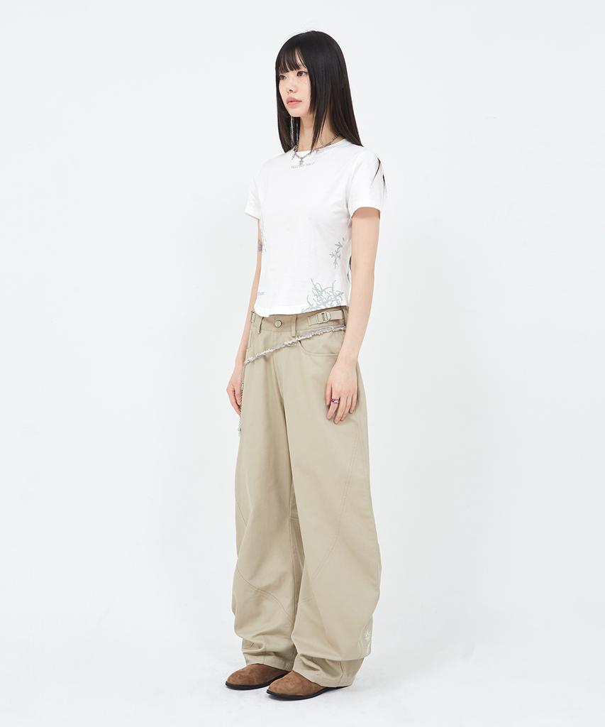 Sekeondeusolteu Doodle Angel T-Shirt (White)