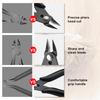 Lanshii Keratin Bond Cutter for Hair Extensions – Sharp Curved Blade Pliers for K-Tip & U-Tip Fusion Removal – Pro Salon Tool