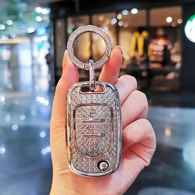 Suitable for Wuling Hongguang mini keycase miniev Gameboy GB 24 keycover key shell keychain Sparkling Car Key Case