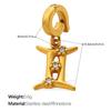 Summer Seaside Babes Wind Diamond-encrusted DIY Twelve Constellations Bikini Buckle Pendant Gold-plated Accessories