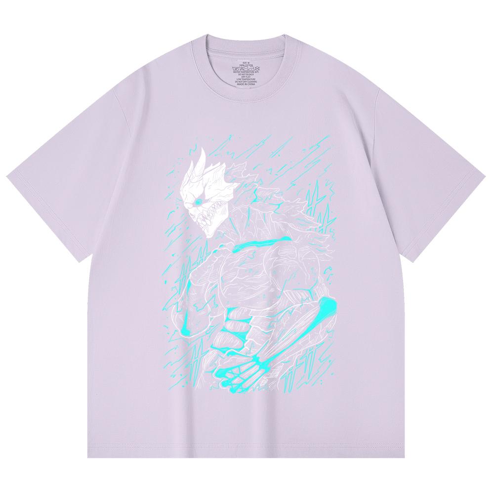 230 Gsm 100% Cotton Kaiju No 8 V8 Kafka Print Unisex Heavy Cotton T Shirt